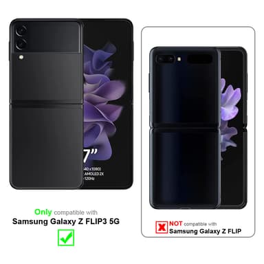 Deksel Samsung Galaxy Z FLIP3 5G Veske (Svart)