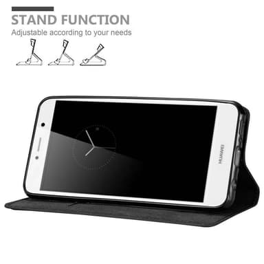 Huawei Enjoy 7 PLUS lommebokdeksel case (svart)