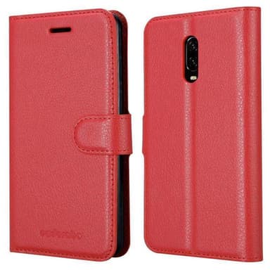 OnePlus 6T Deksel Etui Case (rød)