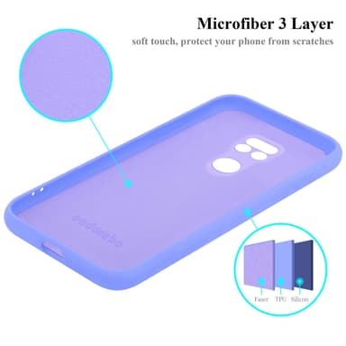 Motorola MOTO G9 PLAY silikondeksel case (Lilla)