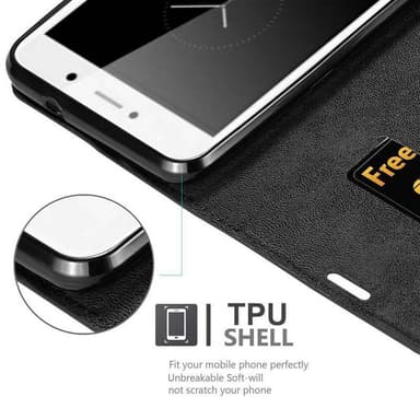 Huawei Enjoy 7 PLUS lommebokdeksel case (svart)