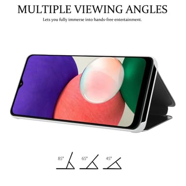 Samsung Galaxy A22 5G lommebokdeksel etui (sølv)