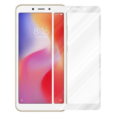 Xiaomi RedMi 6 Skjermbeskytter Skärmskydd (hvit)