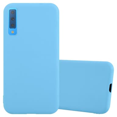 Deksel Samsung Galaxy A7 2018 Silikon cover (blå)