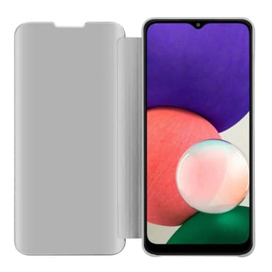 Samsung Galaxy A22 5G lommebokdeksel etui (sølv)