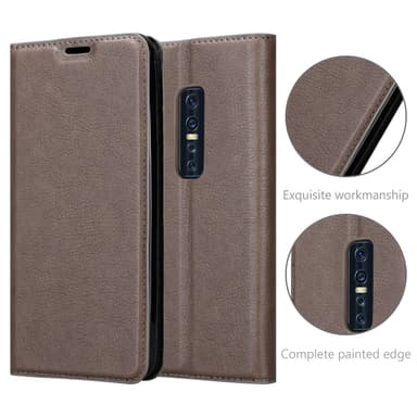Vivo V17 PRO lommebokdeksel case (brun)
