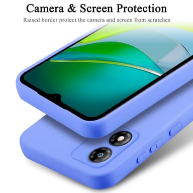 Motorola Moto E13 silikondeksel case (Lilla)