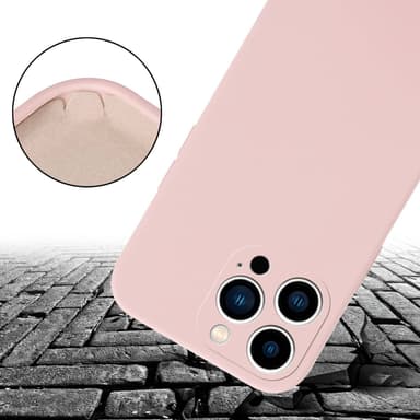 Deksel iPhone 14 PRO med Halskjede (rosa)