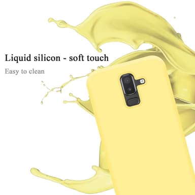 Samsung Galaxy A6 PLUS 2018 silikondeksel case (gul)