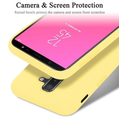 Samsung Galaxy A6 PLUS 2018 silikondeksel case (gul)