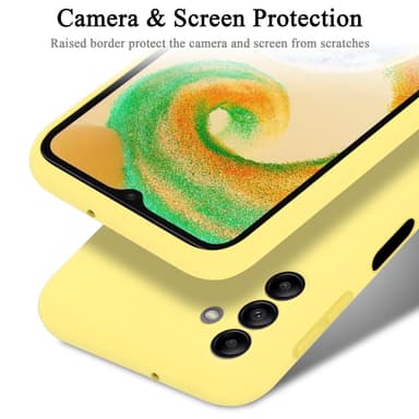 Samsung Galaxy A04s silikondeksel case (gul)