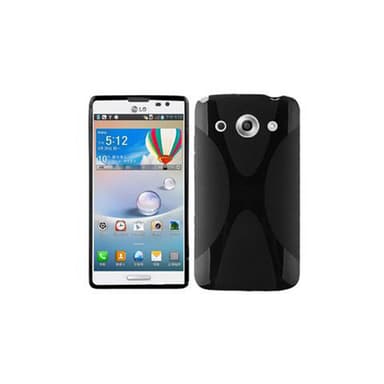 LG OPTIMUS G PRO Deksel Case Cover (svart)