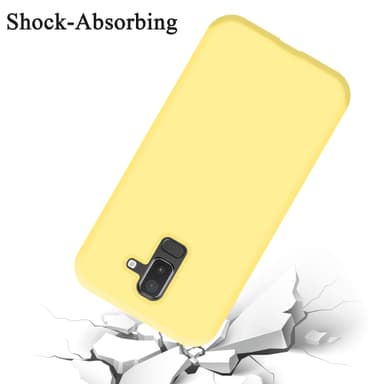 Samsung Galaxy A6 PLUS 2018 silikondeksel case (gul)