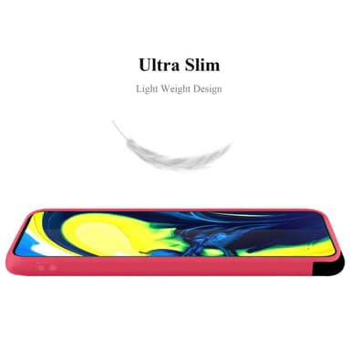 Deksel Samsung Galaxy A80 / A90 4G Silikon cover (rød)