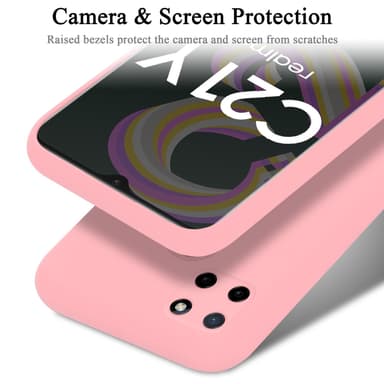 Realme C21Y / C25Y silikondeksel case (rosa)