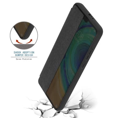 Huawei MATE 30 lommebokdeksel etui (svart)