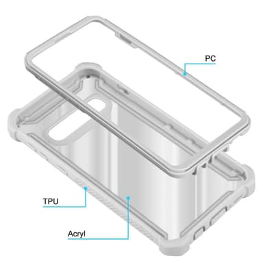 Samsung Galaxy S10 PLUS Deksel Case Cover (grå)