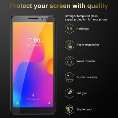 Alcatel 1B 2022 3x Skjermbeskytter Skärmskydd