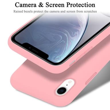 iPhone XR silikondeksel case (rosa)