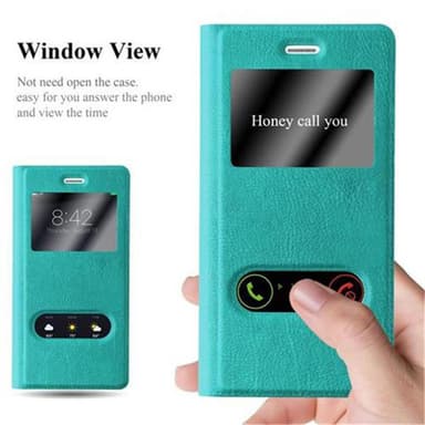 Huawei P8 LITE 2015 lommebokdeksel cover (turkis)