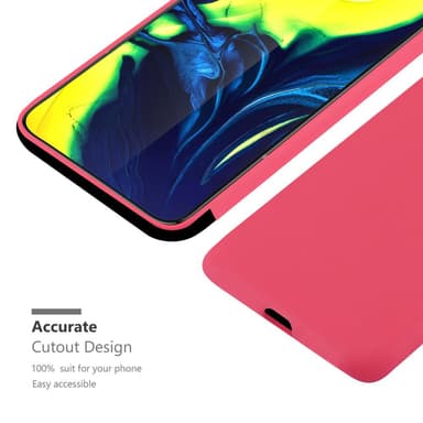 Deksel Samsung Galaxy A80 / A90 4G Silikon cover (rød)