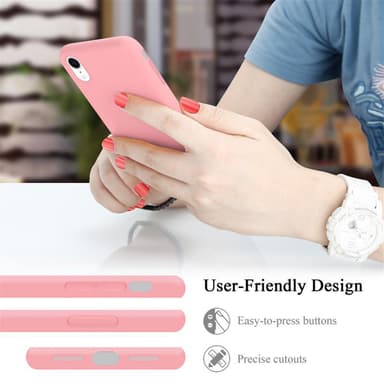 iPhone XR silikondeksel case (rosa)