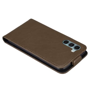 Motorola MOTO G200 5G deksel flip cover (brun)