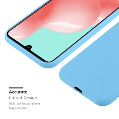 Deksel Samsung Galaxy A41 Silikon cover (blå)
