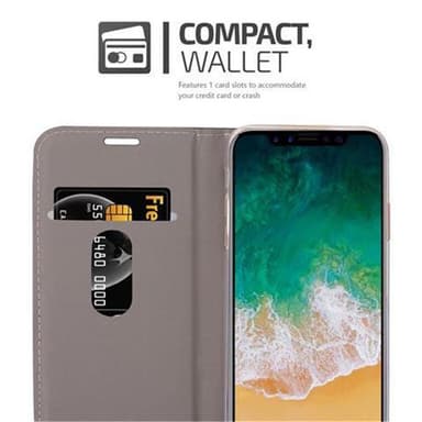 iPhone X / XS lommebokdeksel etui (blå)