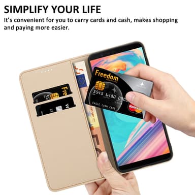 OnePlus 5T lommebokdeksel etui (blå)