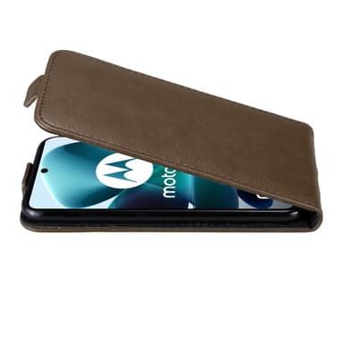 Motorola MOTO G200 5G deksel flip cover (brun)
