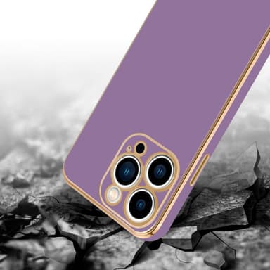 iPhone 14 PRO silikondeksel case (lilla)