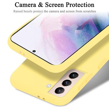 Samsung Galaxy S21 PLUS silikondeksel case (gul)