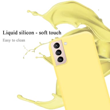 Samsung Galaxy S21 PLUS silikondeksel case (gul)