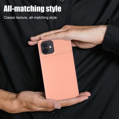 iPhone 12 MINI silikondeksel case (rosa)