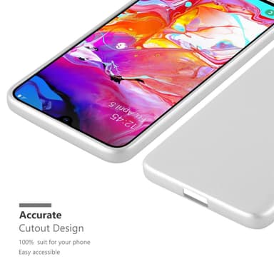 Deksel Samsung Galaxy A70 / A70s Case Cover (sølv)