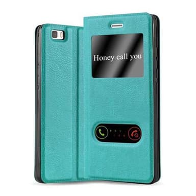 Huawei P8 LITE 2015 lommebokdeksel cover (turkis)