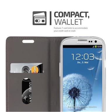 Samsung Galaxy S3 / S3 NEO lommebokdeksel etui (grå)