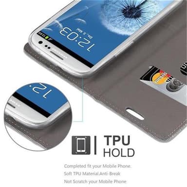 Samsung Galaxy S3 / S3 NEO lommebokdeksel etui (grå)