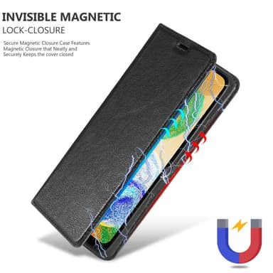Samsung Galaxy A04s lommebokdeksel case (svart)