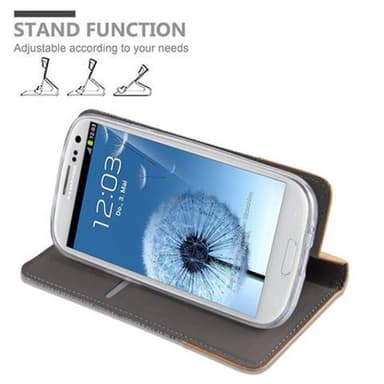 Samsung Galaxy S3 / S3 NEO lommebokdeksel etui (grå)