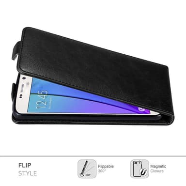 Samsung Galaxy NOTE 5 deksel flip cover (svart)