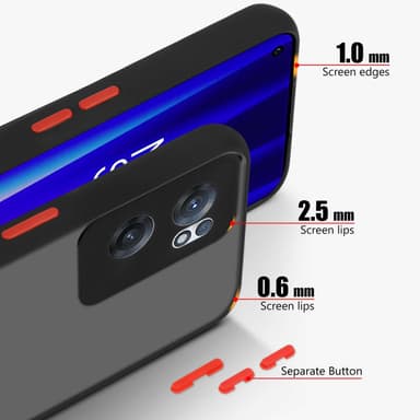 OnePlus Nord CE 2 5G Deksel Case Cover (Svart)