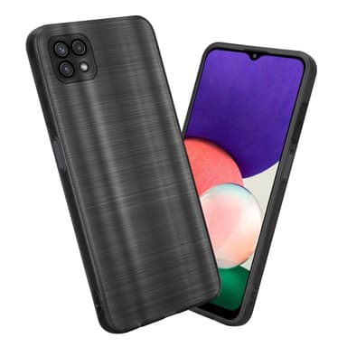 Samsung Galaxy A22 5G Silikondeksel Beskyttelse (svart)