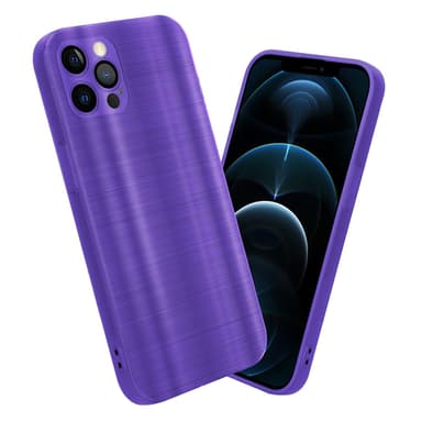 iPhone 12 PRO MAX Silikondeksel Beskyttelse (lilla)