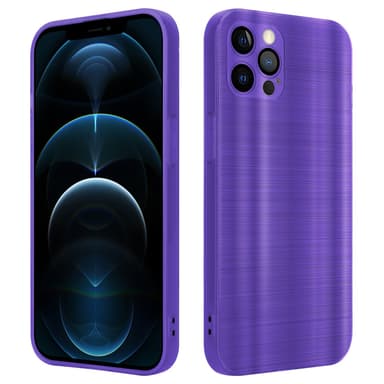 iPhone 12 PRO MAX Silikondeksel Beskyttelse (lilla)