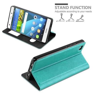 Huawei P8 LITE 2015 lommebokdeksel cover (turkis)