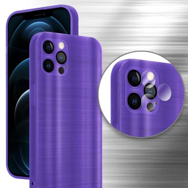 iPhone 12 PRO MAX Silikondeksel Beskyttelse (lilla)
