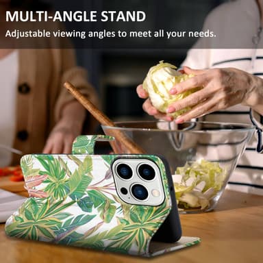 iPhone 14 PRO lommebokdeksel etui (grønn)