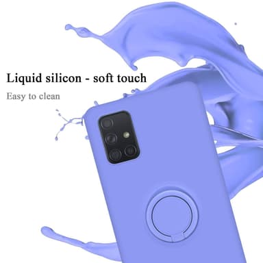 Deksel Samsung Galaxy A71 4G Ring Case (lilla)